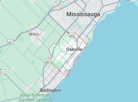 Auto Glass Zone Oakville Map